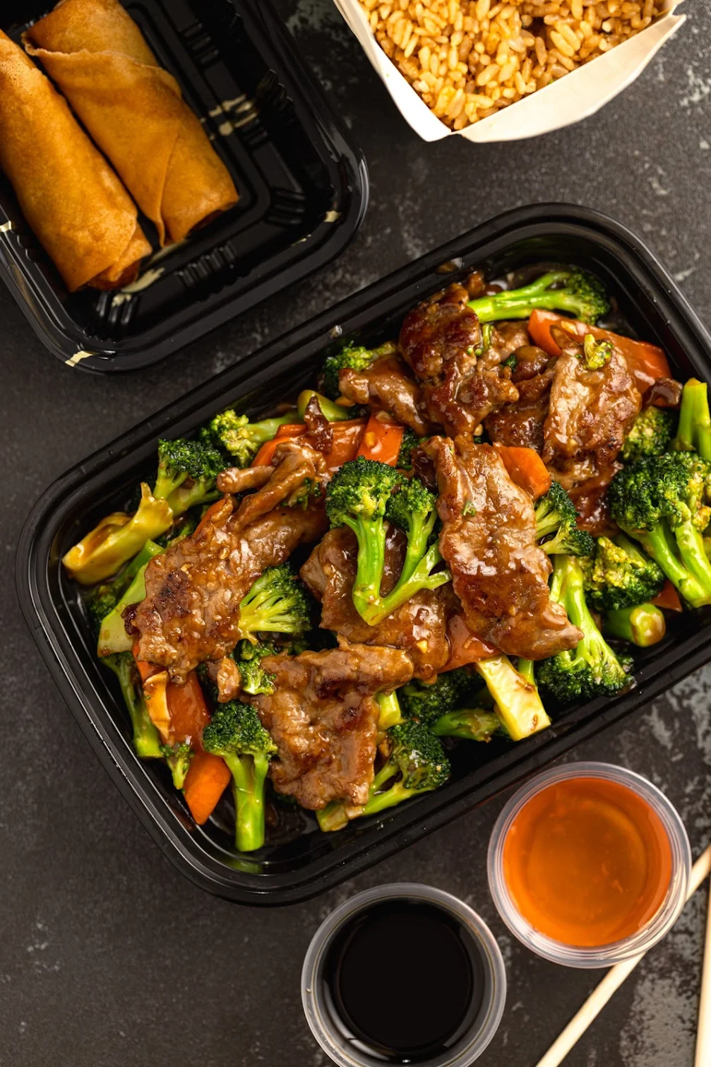 Chef-prepared specialty dishes from Kirin Asian Kitchen