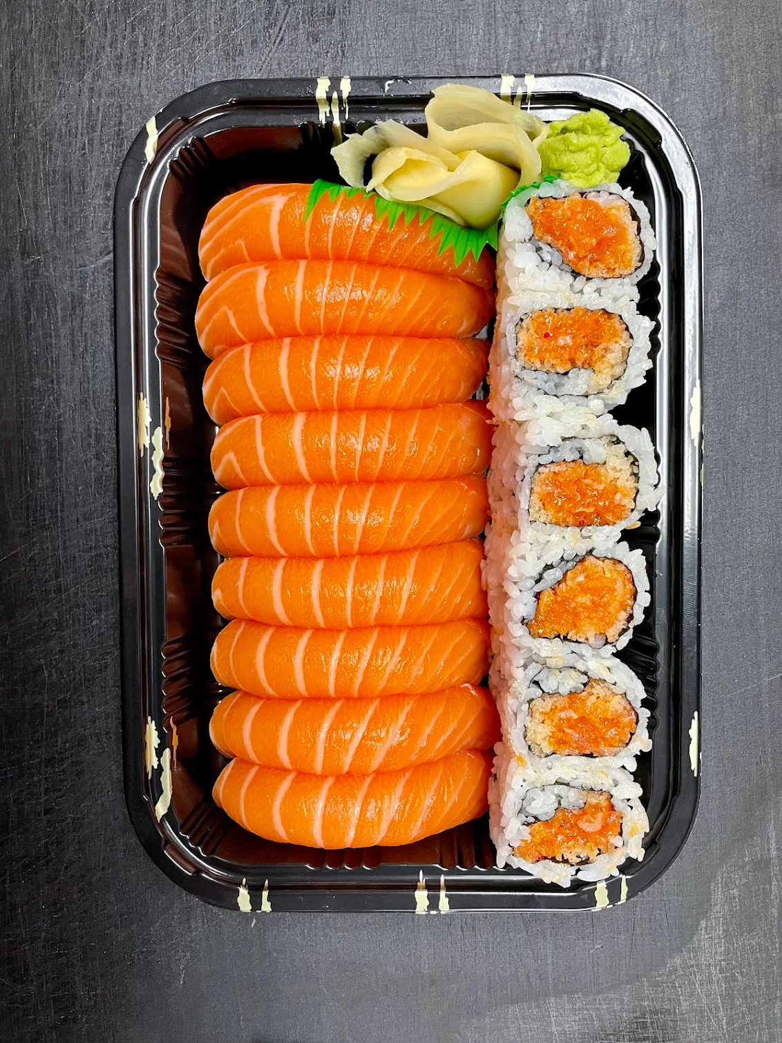 Freshly made dishes arranged for service at Kirin Asian Kitchen